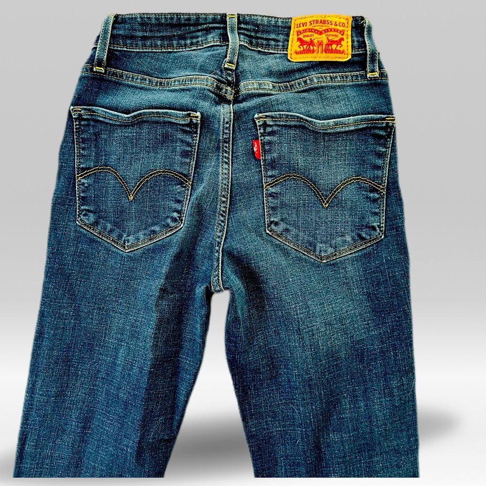 Levi's Blue high rise skinny jeans